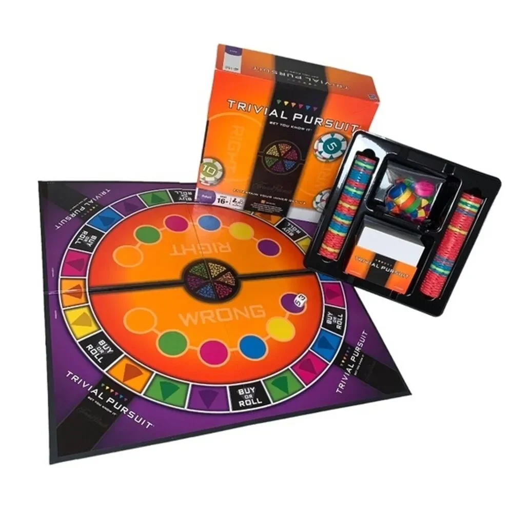 Trivial Pursuit HASBRO Game Night House Party Bet You Know It Board Trivia Quiz